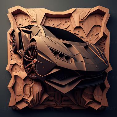 3D model Lamborghini Sesto Elemento (STL)